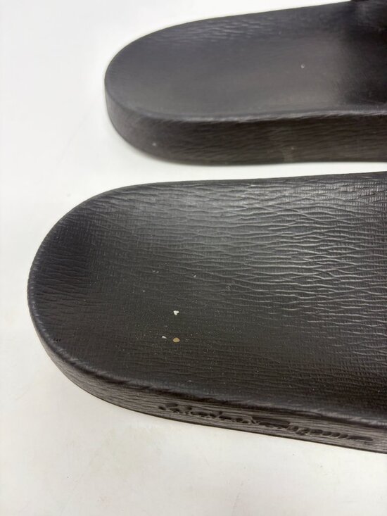 Salvatore Ferragamo men\'s Groove 2 athletic slides 9 Gancini logo black sandals main image 4
